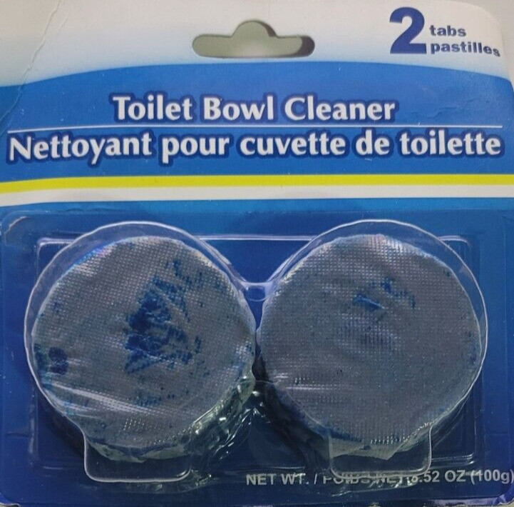 2 Tabs Automatic Toilet Bowl Cleaner Bleach Deodorize Freshens Lasting Easy Use