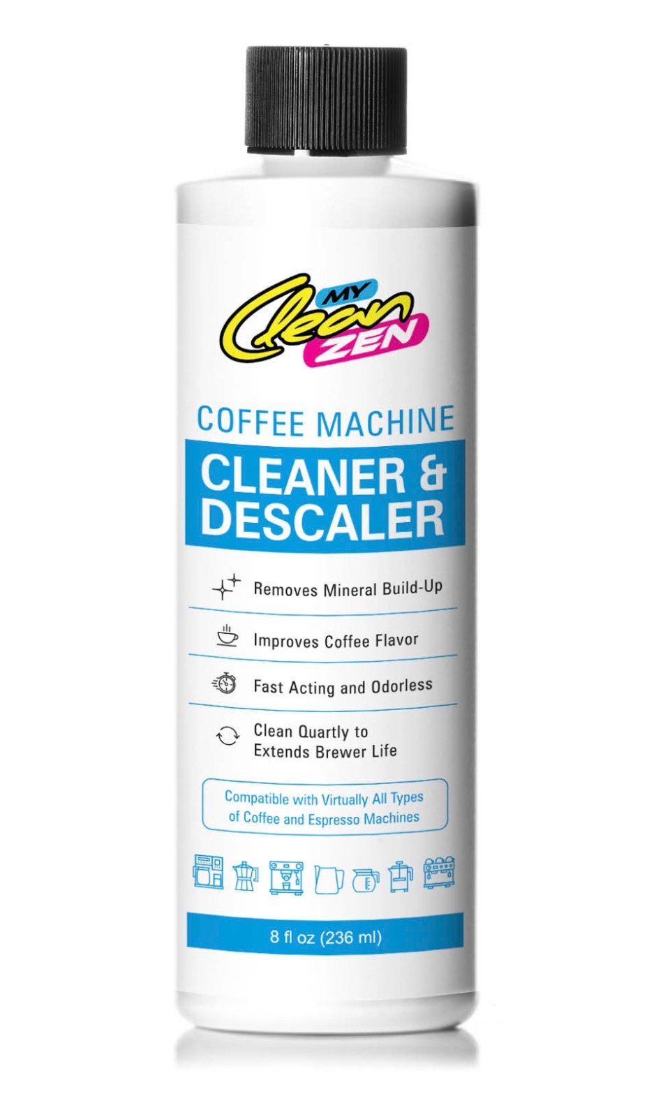4 pack Natural Coffee Machine descaler 32oz | 8 USES | Non Toxic | Eco Friendly