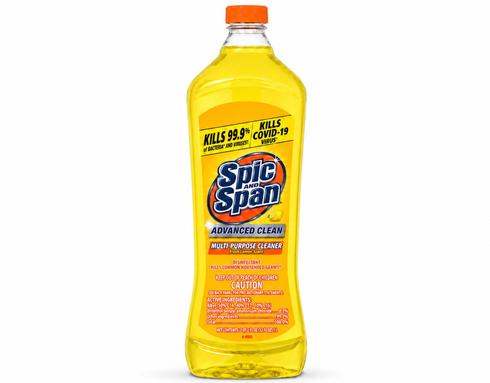 Spic and Span Lemon Multi-Surface Cleaner 34oz Liquid