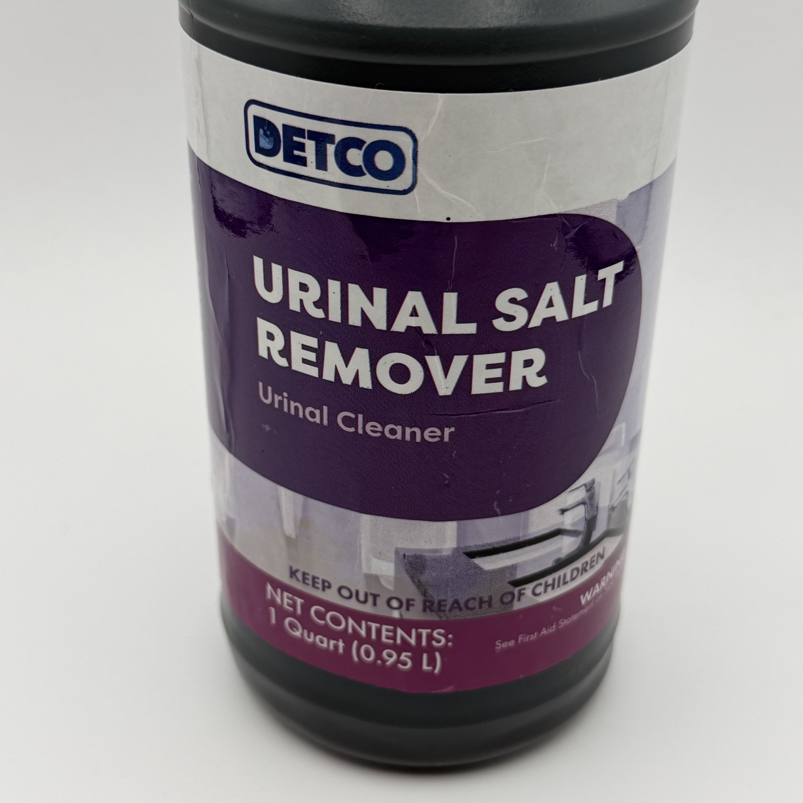 DETCO Urinal Salt Remover Urinal Cleaner 1 Quart (0.95 L) Descaler Rust Scale