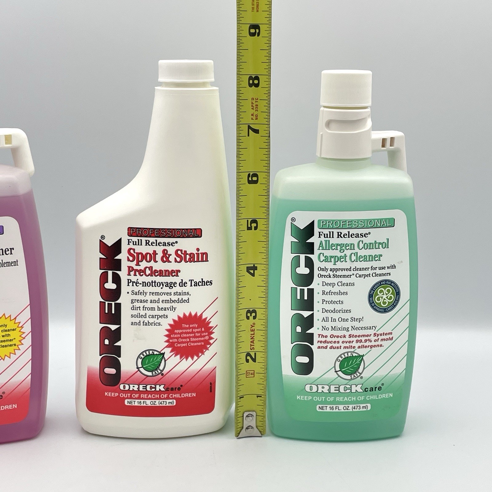 New Oreck Full Release Cleaner Cartridge Lot 3 Upholstery Spot Stain Allergen