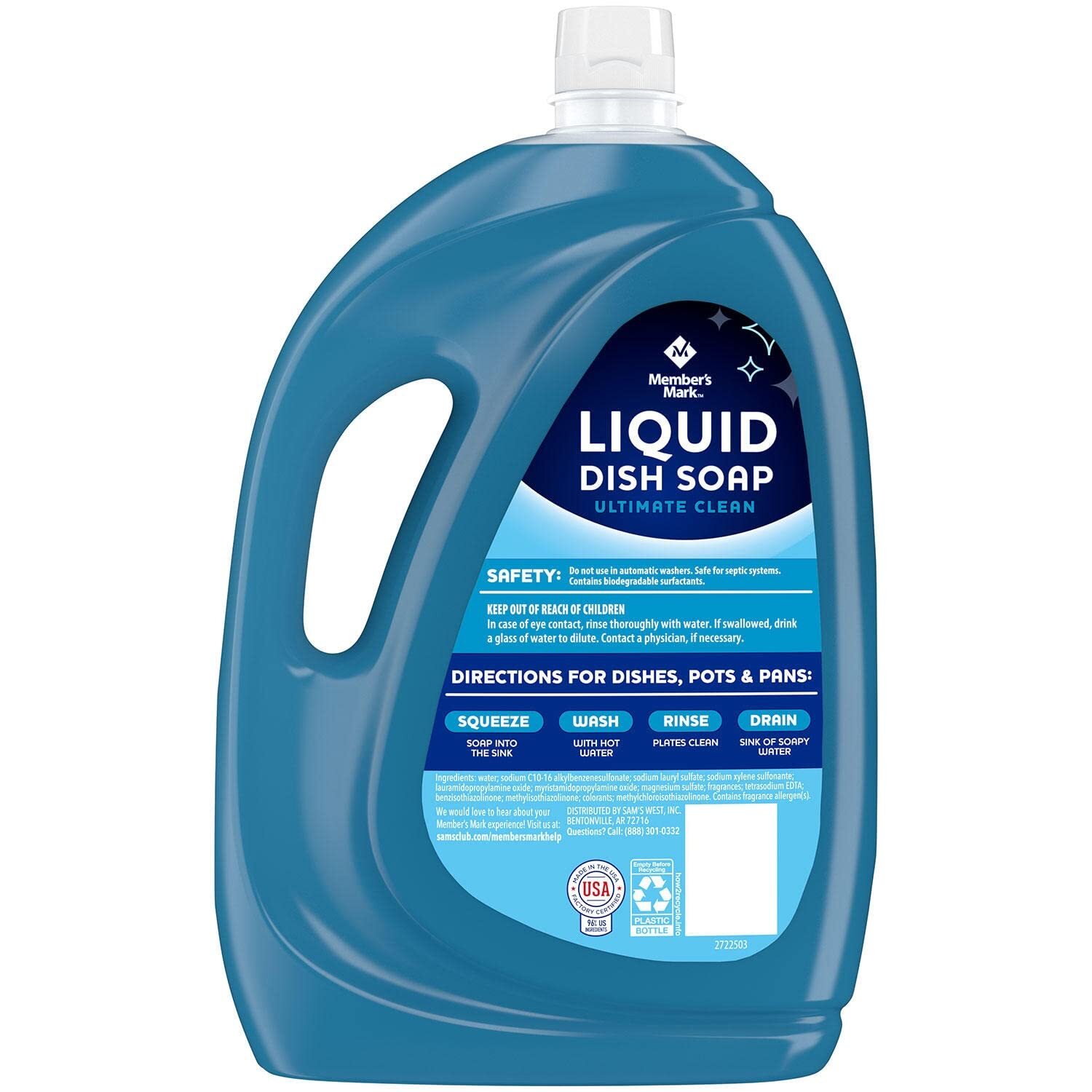 Member’s Mark Liquid Dishwashing Soap (100 Fluid Ounce)