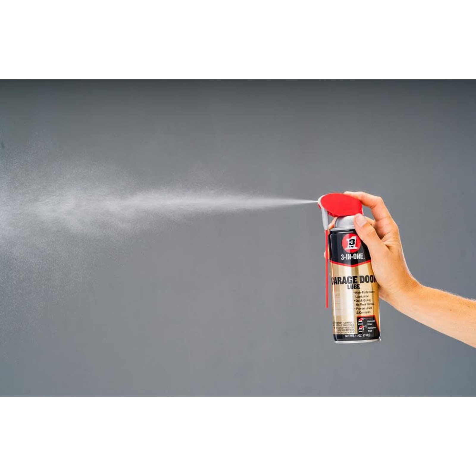 (4 pack) 3-IN-ONE Professional Garage Door Lubricant Smart Straw Sprays, 11 oz