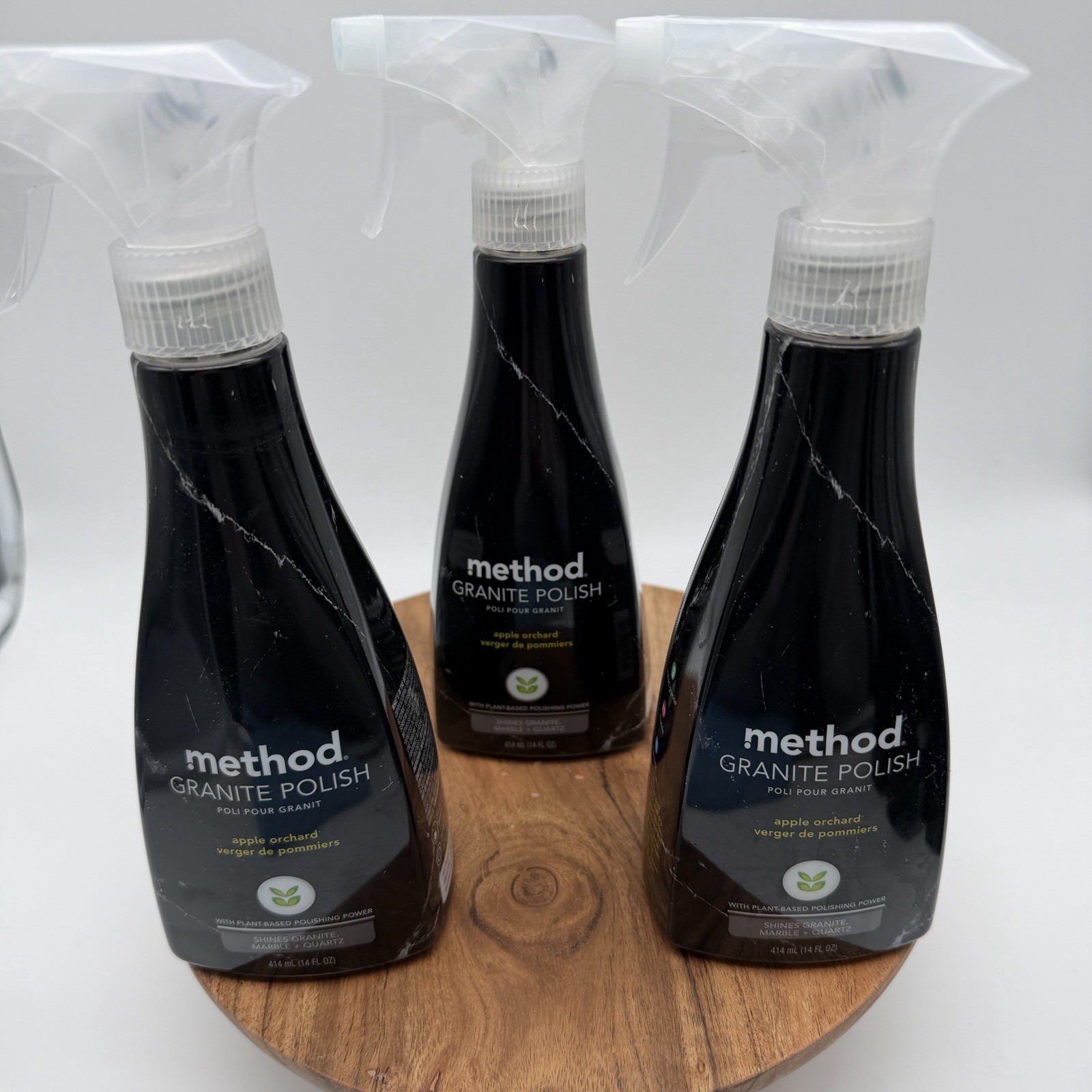 Method Granite Counter Cleaner Apple Orchard 14oz 3 Pack Marble Quartz NEW
