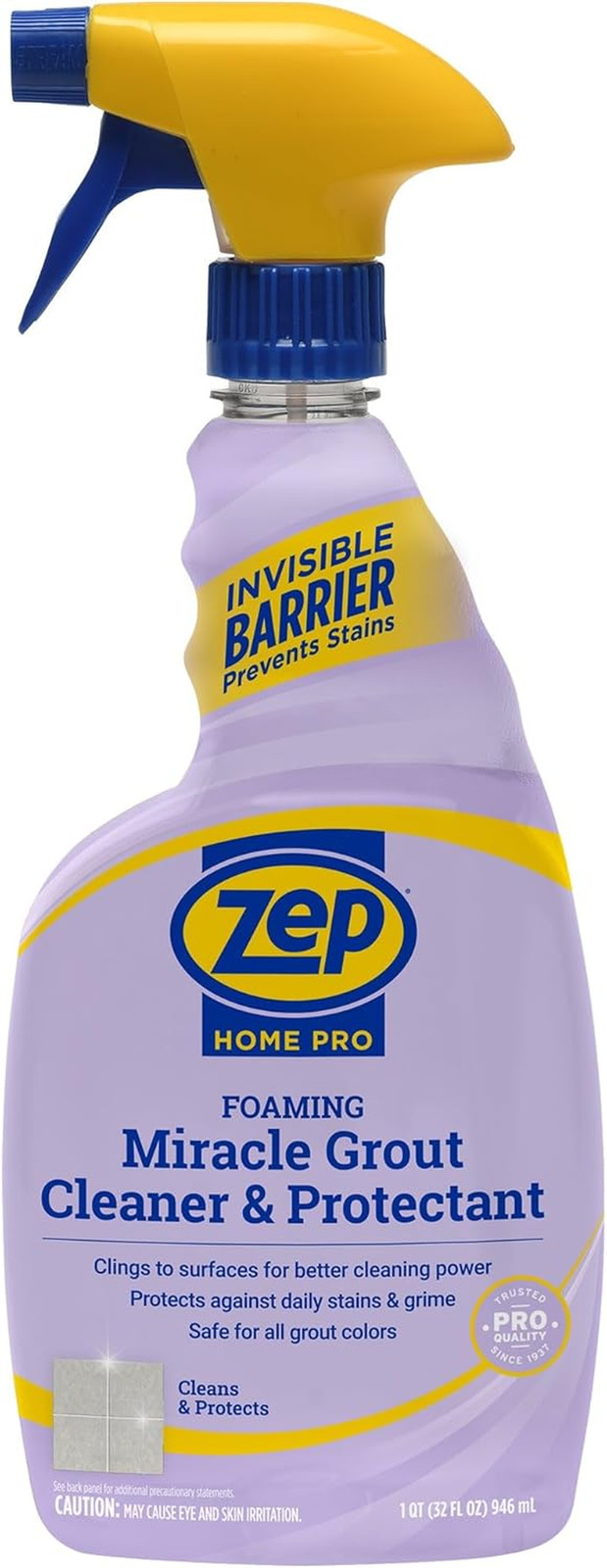 Home Pro Foaming Miracle Grout Cleaner & Protectant – 32 Fl. OZ – (Pack of 1)…