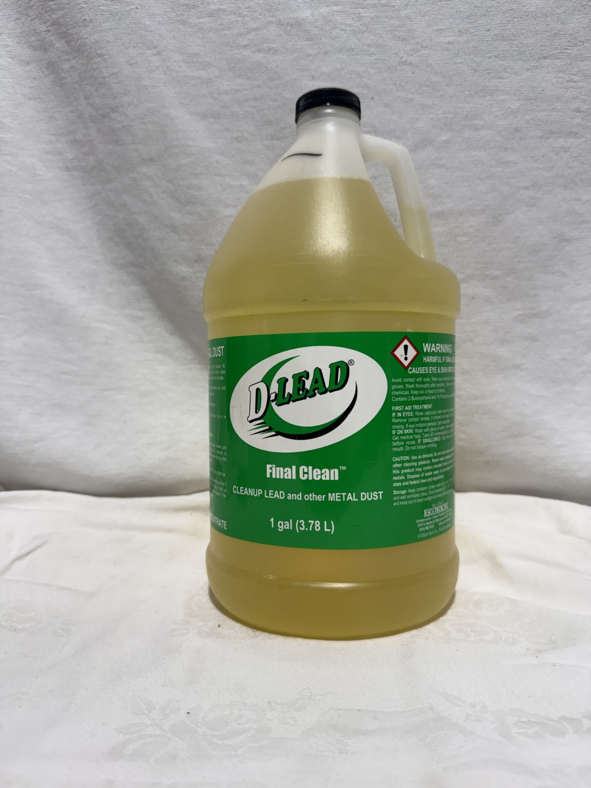 D-Lead Final Clean Concentrate 1 Gallon Lead Metal Dust Cleanup Cleaner Jug New