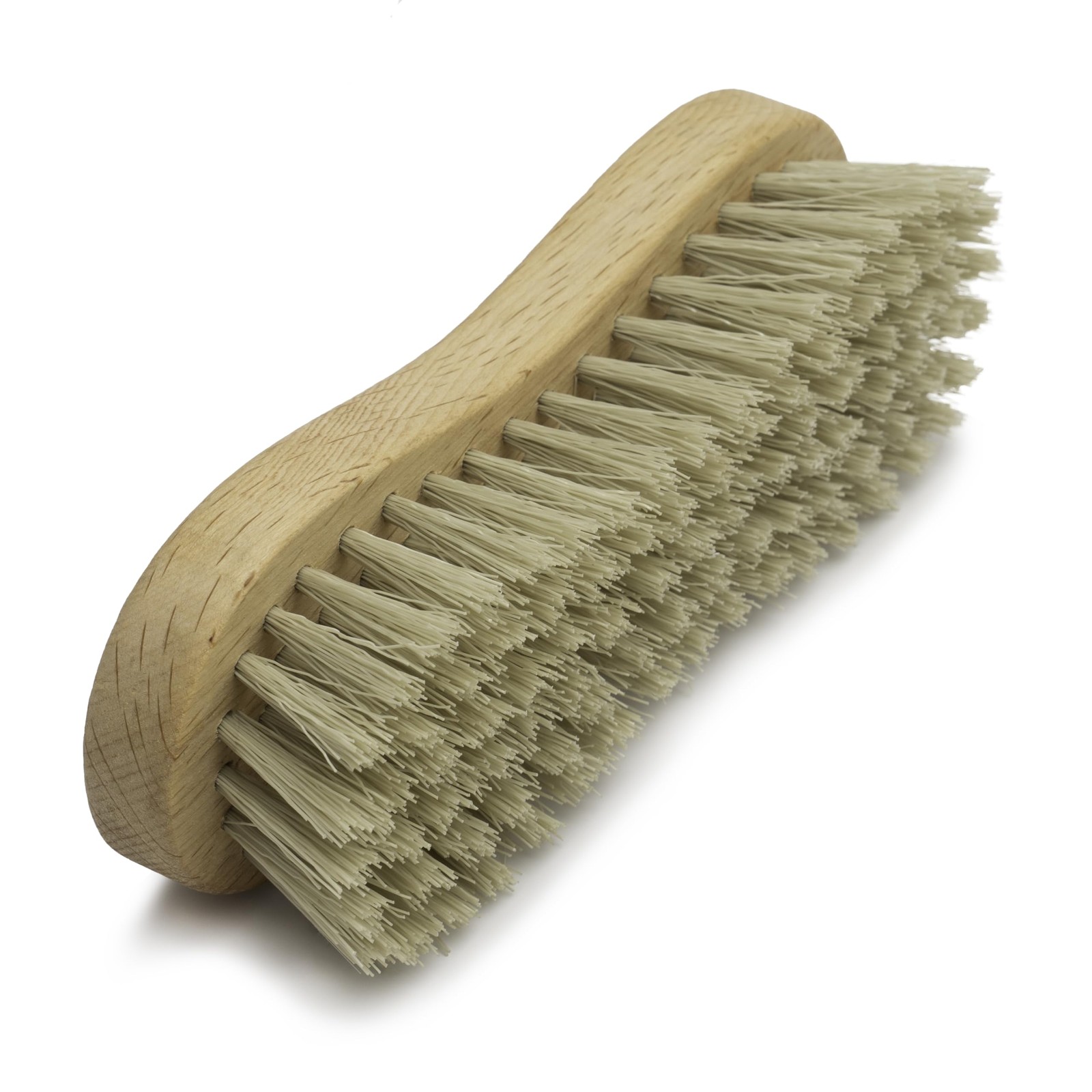 Medium-Stiffness Nylon Fiber Scrub Brush – Heavy Duty Cleaning Brush, Wooden …