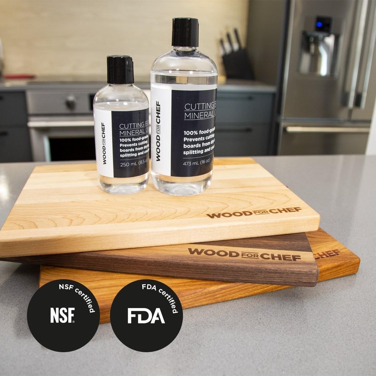 Cutting Board Food Grade Mineral Oil (8,5 oz) – Revitalize Cutting Board, But…