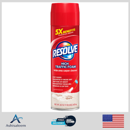 Resolve High Traffic Spot Remover Deodorizing Foam 22 oz Carpet Cleaner