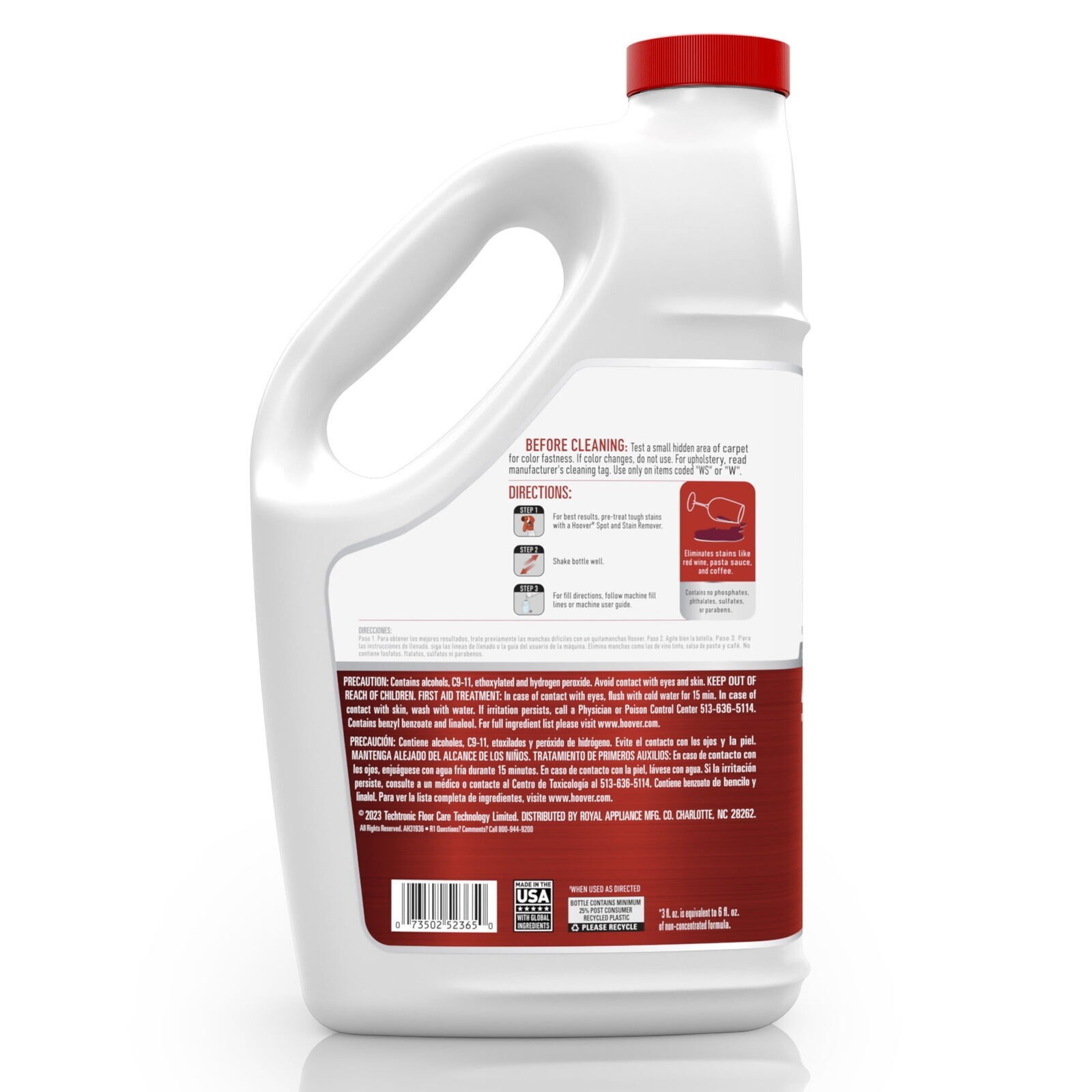 Oxy Carpet Cleaning Solution 110 oz for Upholstery Car Interiors Stairs Carpet