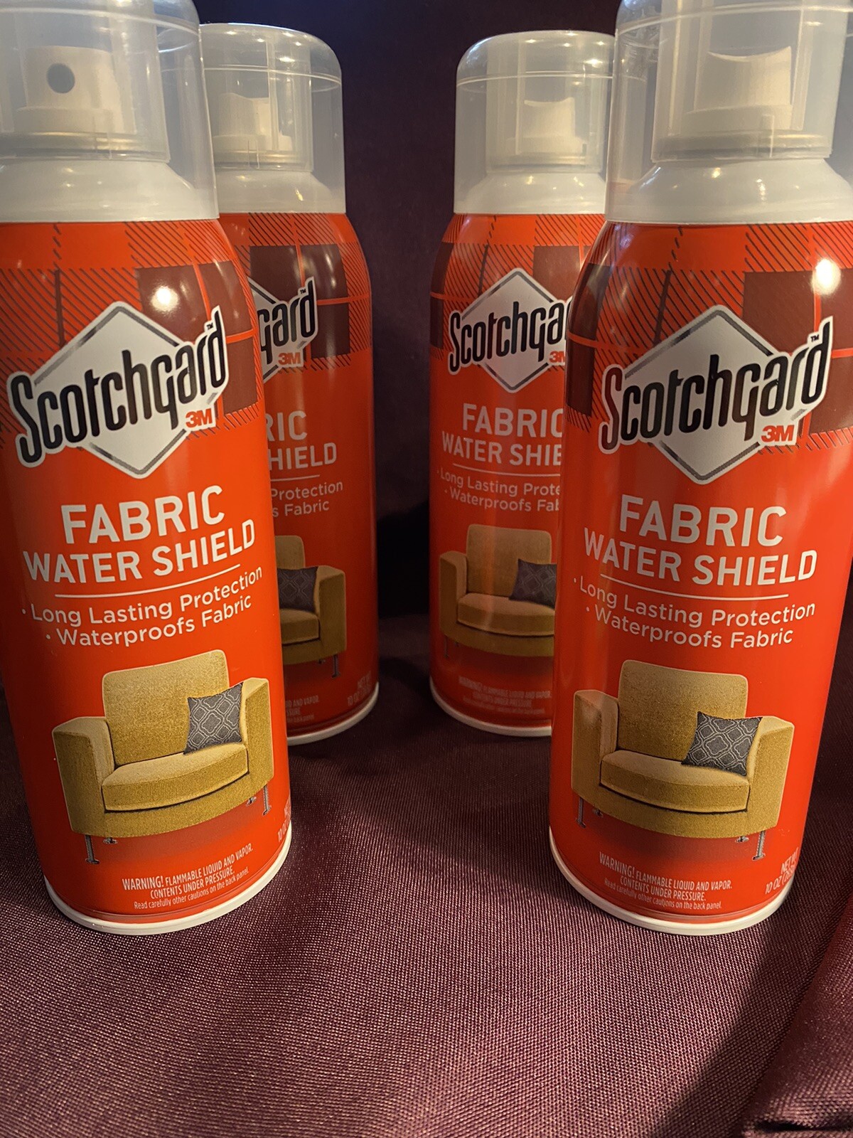 Scotchgard Fabric Water Shield Waterproof Protector 10 oz (4 bottles)