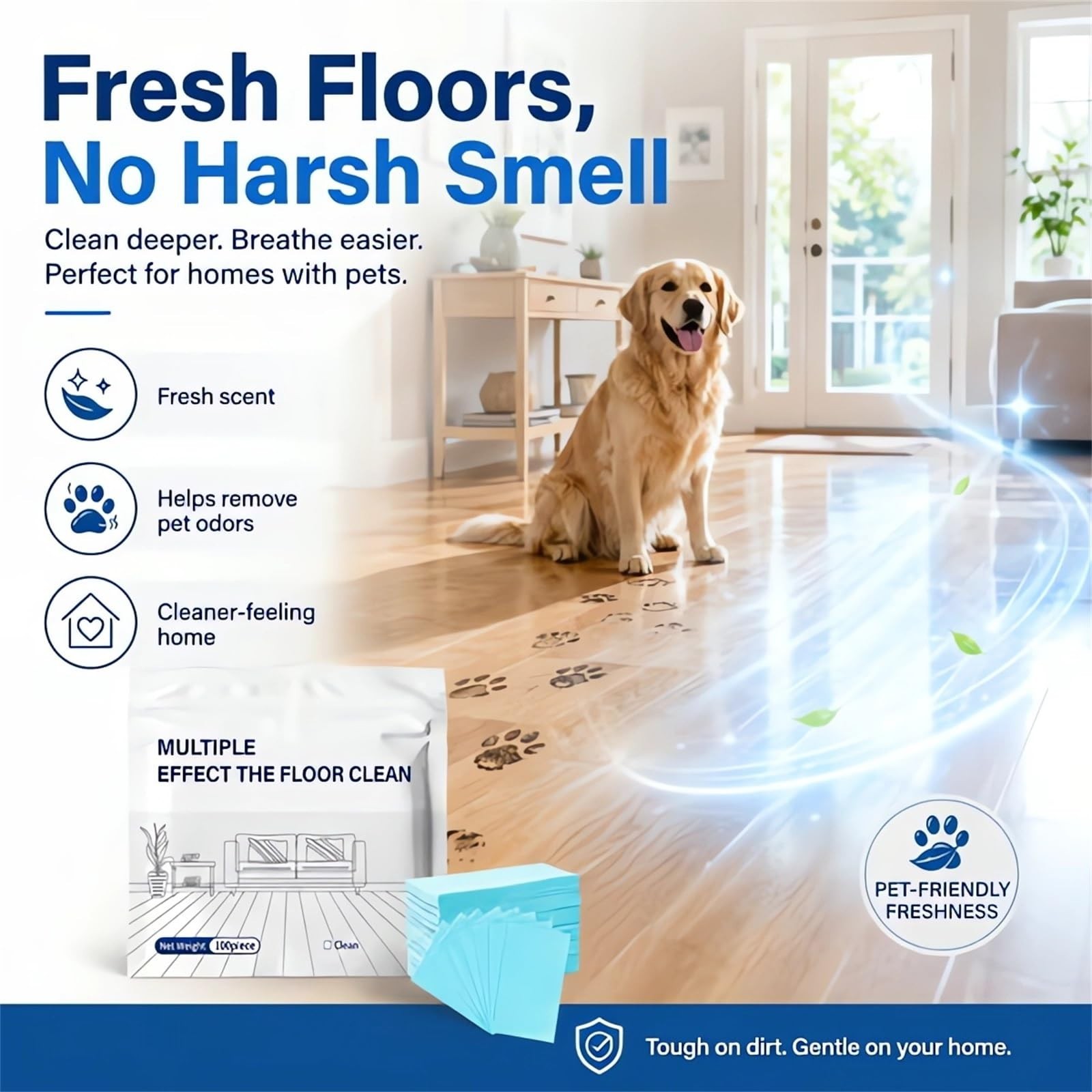 100pcs Multi-surface Floor Cleaning Tablets,Multiple Effect the floors Clean