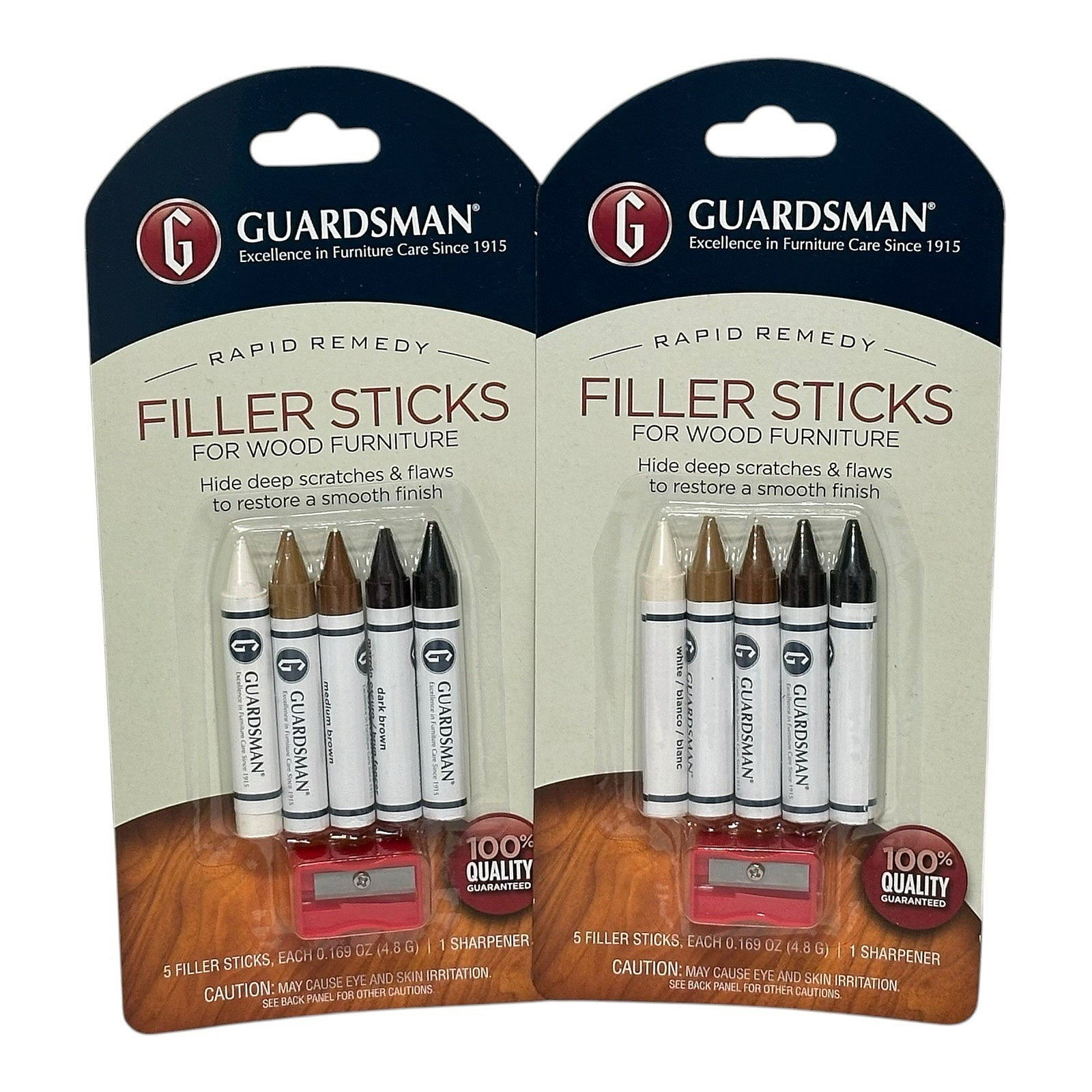 GUARDSMAN RAPID REMEDY WOOD FURNITURE FILLER STICKS – LOT OF 2