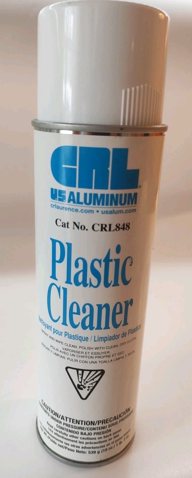 CRL CRL848 Aerosol Spray Plastic Cleaner, 19 Oz, (1 lb.3 oz)