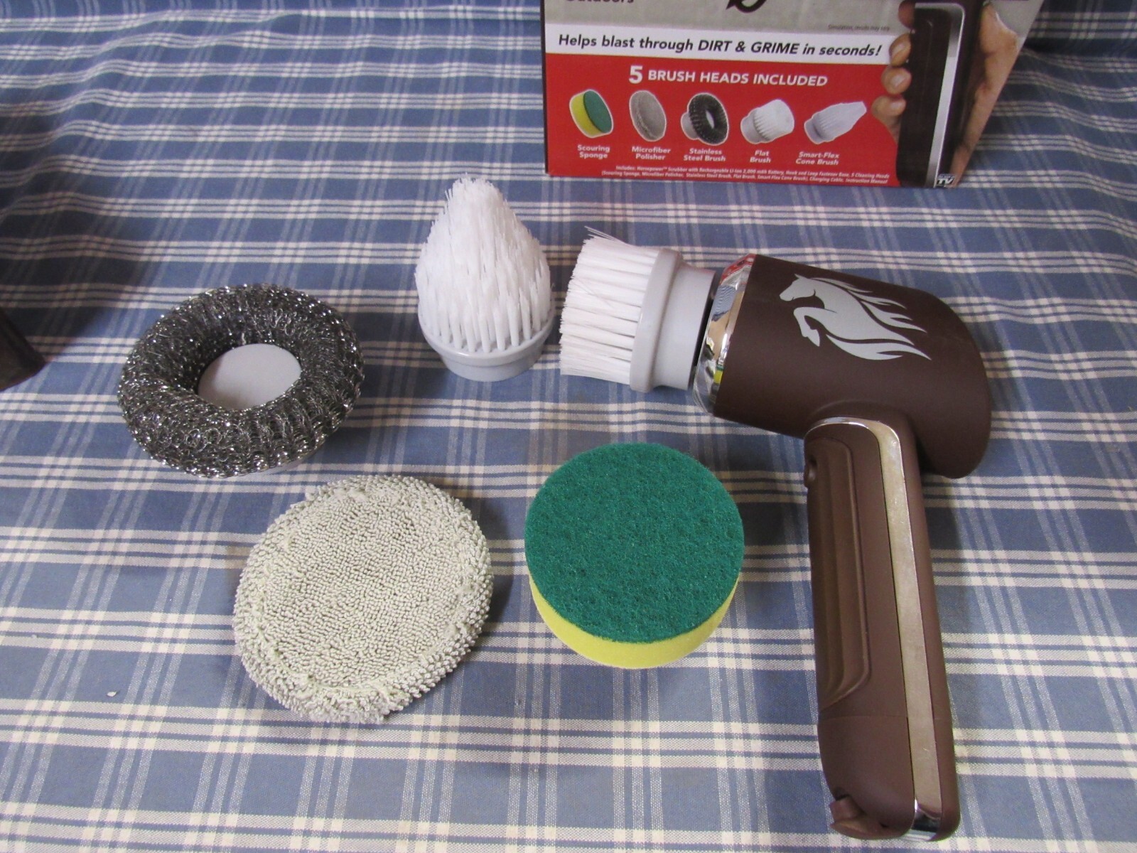 Ruby Horsepower Handheld Rechargeable Spinning Brush (Store Display) FREE SHIP.