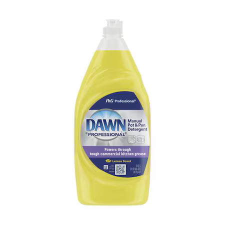 Dawn 45113 Dishwashing Detergent, Bottle, 38 Oz, Ready To Use, Lemon, Pk8