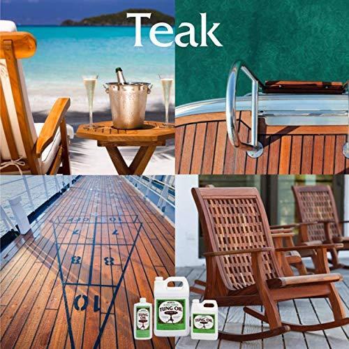 Hope’s Pure Tung Oil, Waterproof Natural Wood Finish and Sealer, 128 Fl Oz
