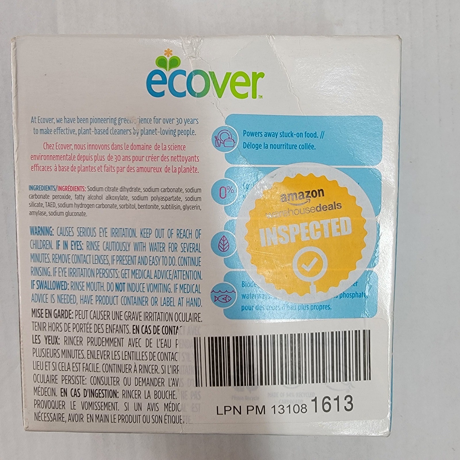Ecover Automatic Dishwashing Tablets Zero, 25 Count, 17.6 Ounce