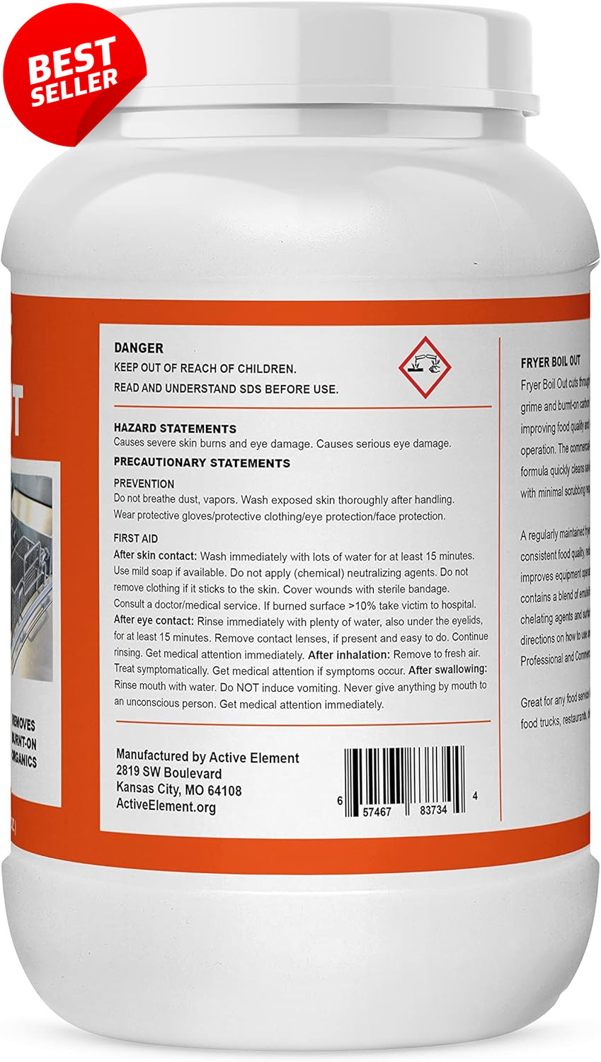 Fryer Cleaner 8lb Concentrated Powder Commercial Strength 21 Cleanings – US