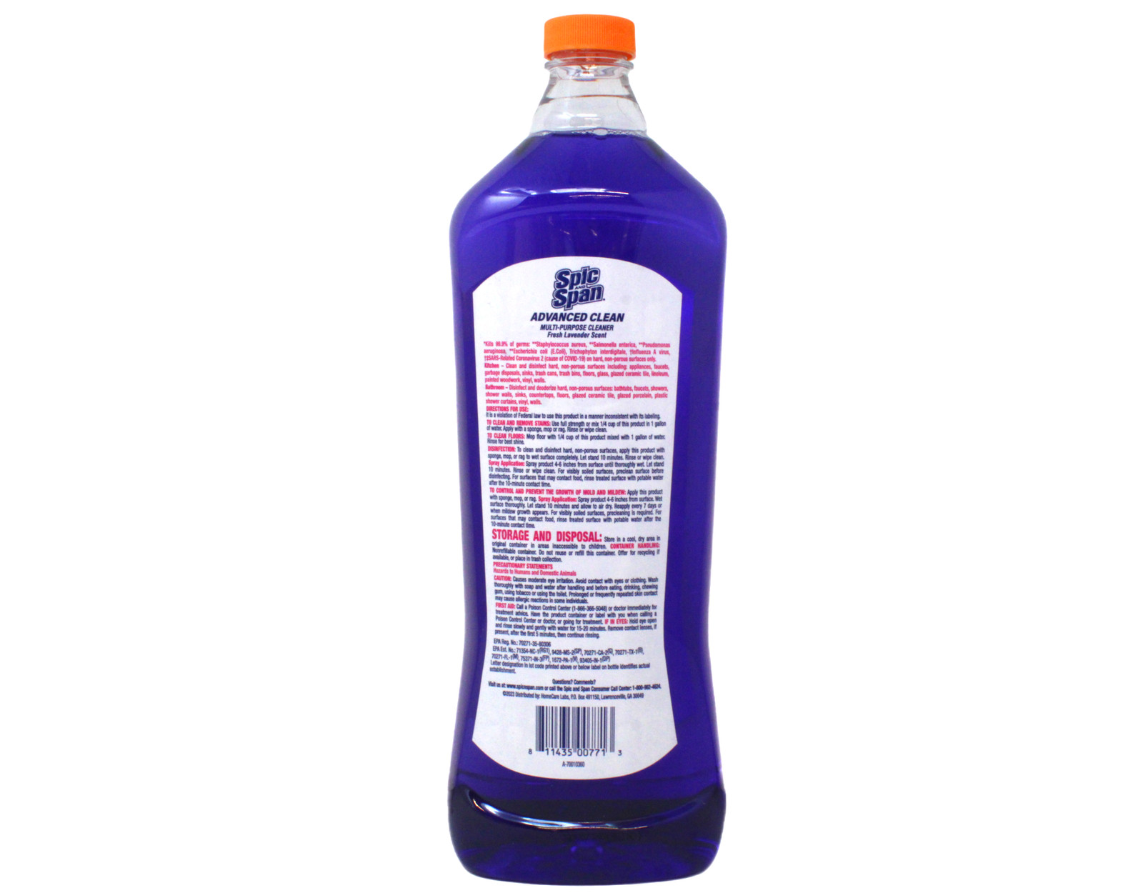 Spic and Span Multi-Surface Floor Cleaner Lavender 34 oz 3 Pack