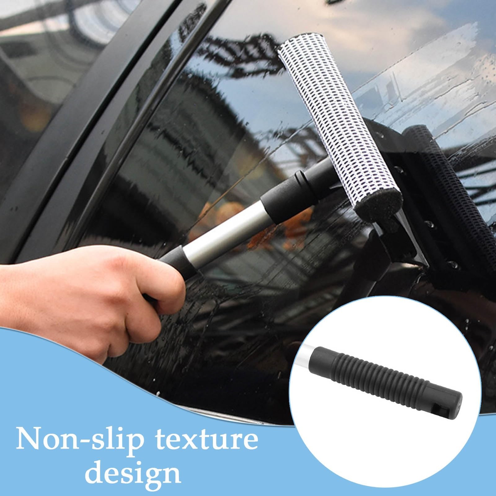 2 Pack Squeegee for Car Window Cleaning and Windshield Washing Standard Window