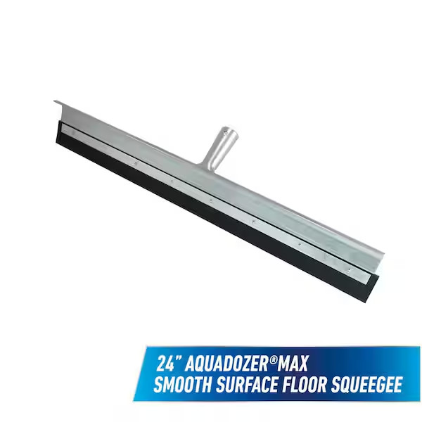 24 Inch Heavy Duty Floor Squeegee Water Removal Garage Concrete Cleaning Tool