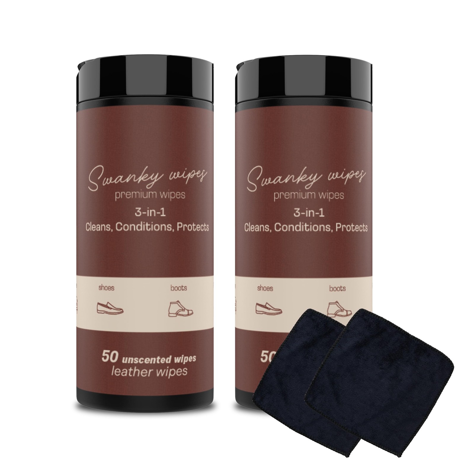 Swanky Leather Wipes – Leather Cleaner and Conditioner for Purses, Shoes, Fur…
