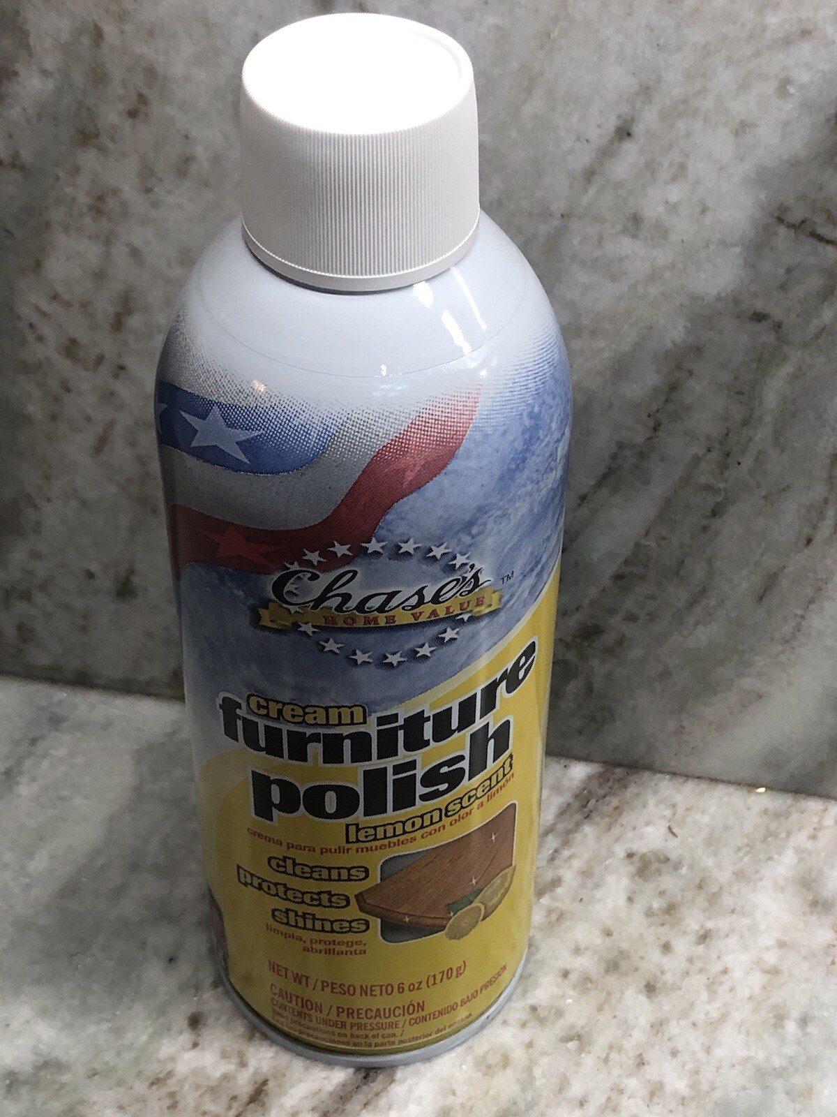 ShipN24Hours.New-Chase Home Value Cream Furniture Polish Lemon Scent. 6 OZ.