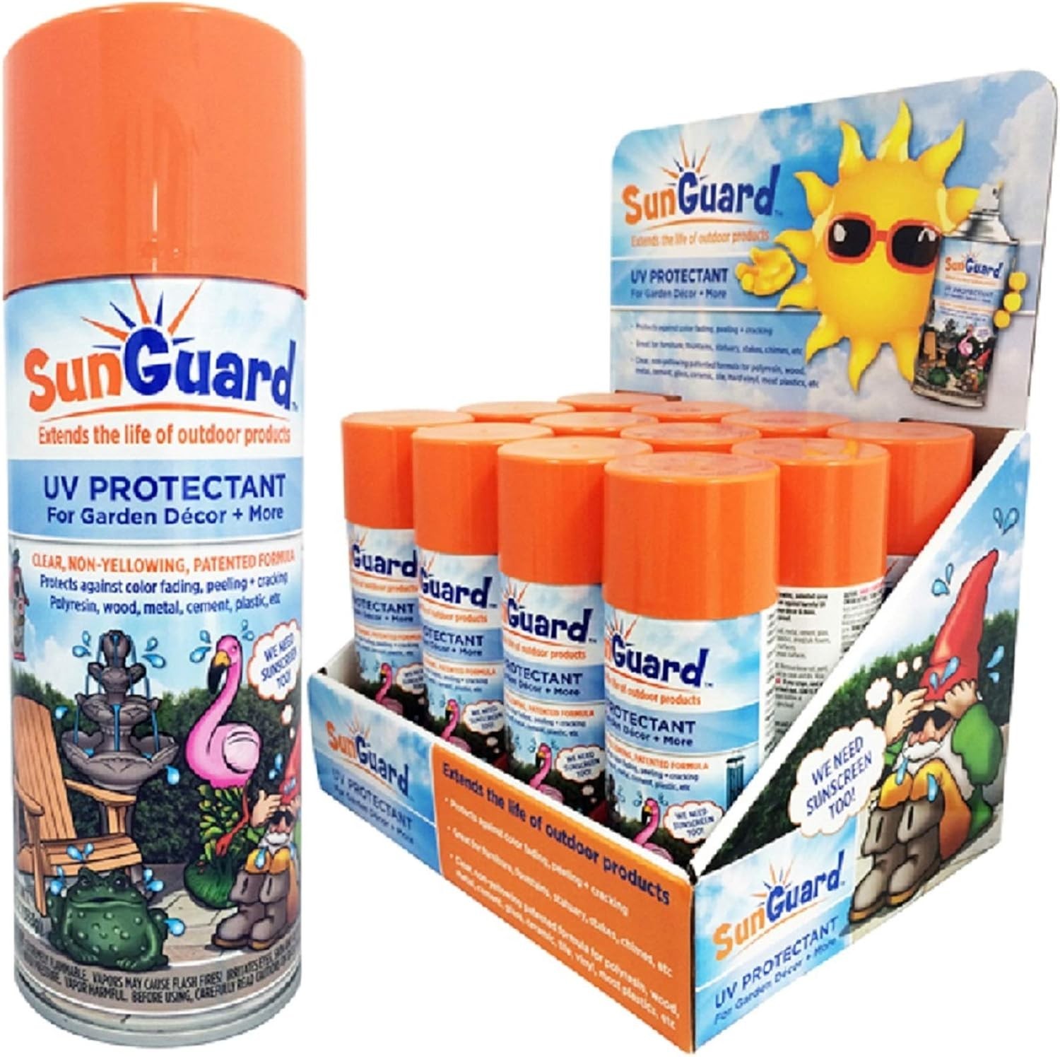 UV Protectant Spray for Outdoor Decor, Furniture & More 2-Pack Prevents Fadin…