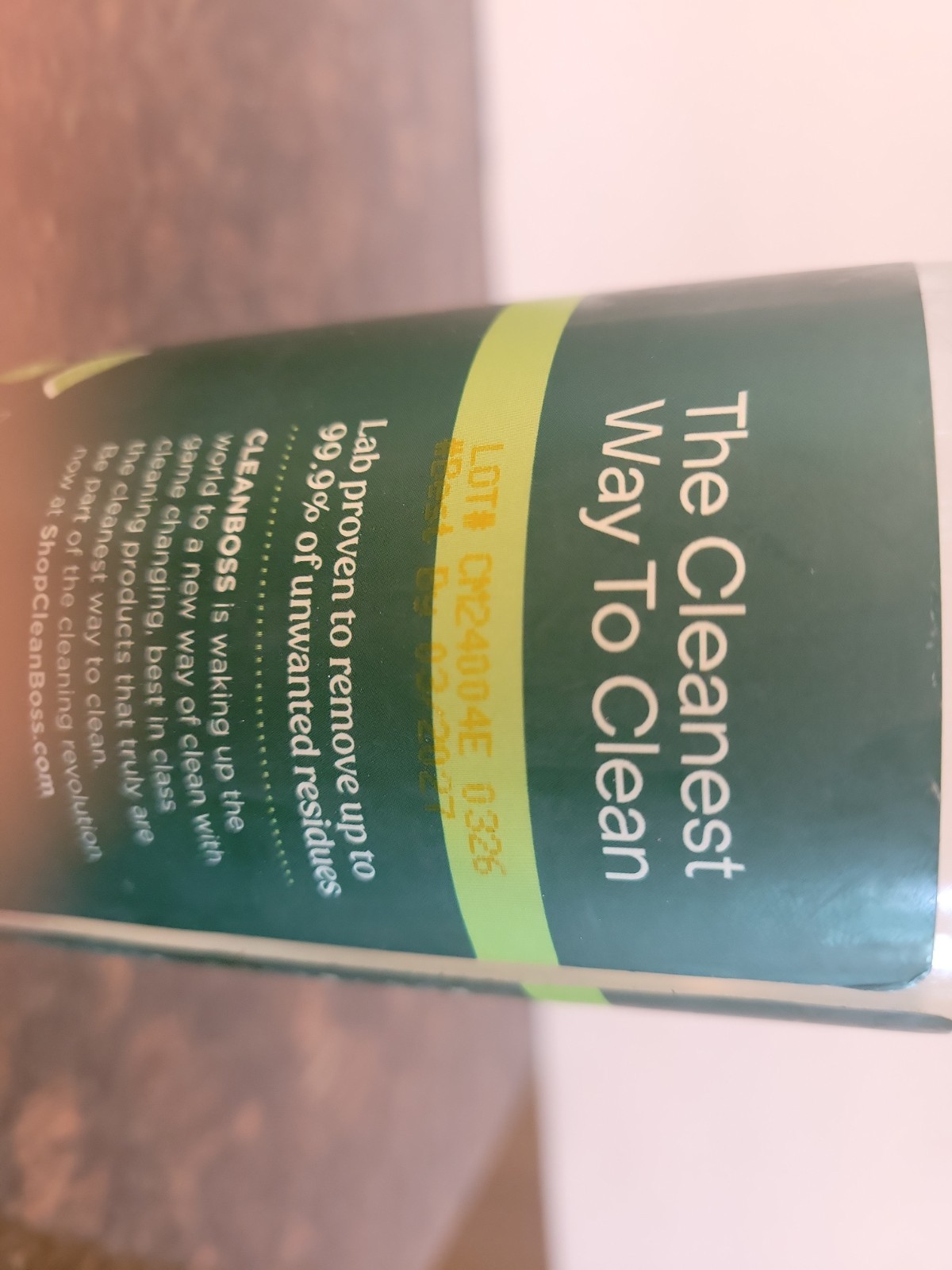 CLEAN BOSS Eat Cleaner All Natural Fruit+ Veggie Wash 12fl.oz ; Best By 03/2027.