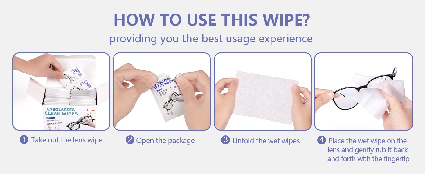 [] Lar Glasses Cleaner, Lens Wipes for Eyeglasses, Pre-Moistened