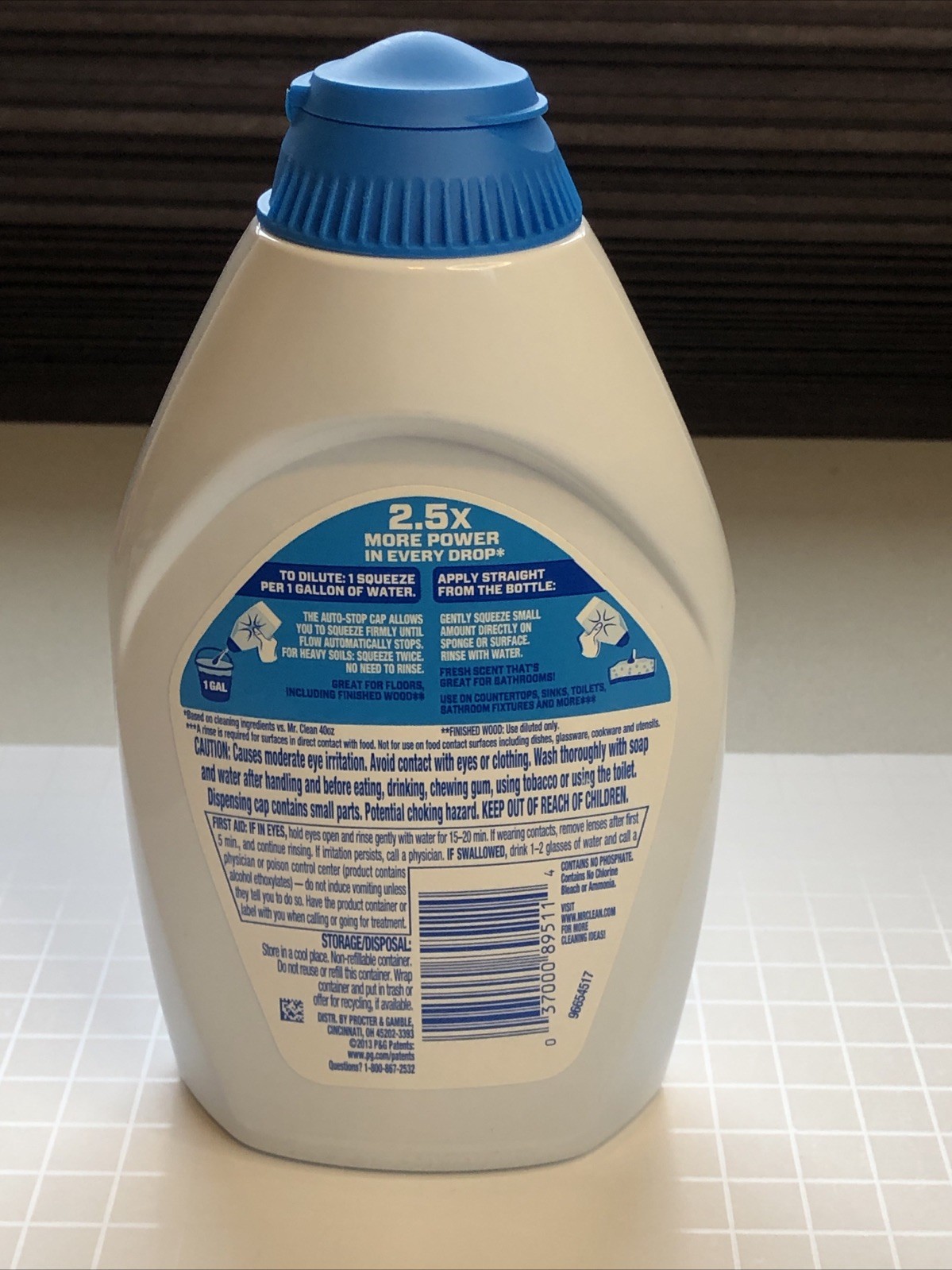 Mr Clean Liquid Muscle Concentrate Multi Purpose Cleaner Gel 16 oz