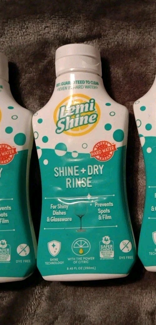 5 Lemi Shine Shine Dry Natural Dishwasher Rinse Aid, Hard Water Stain (M9)