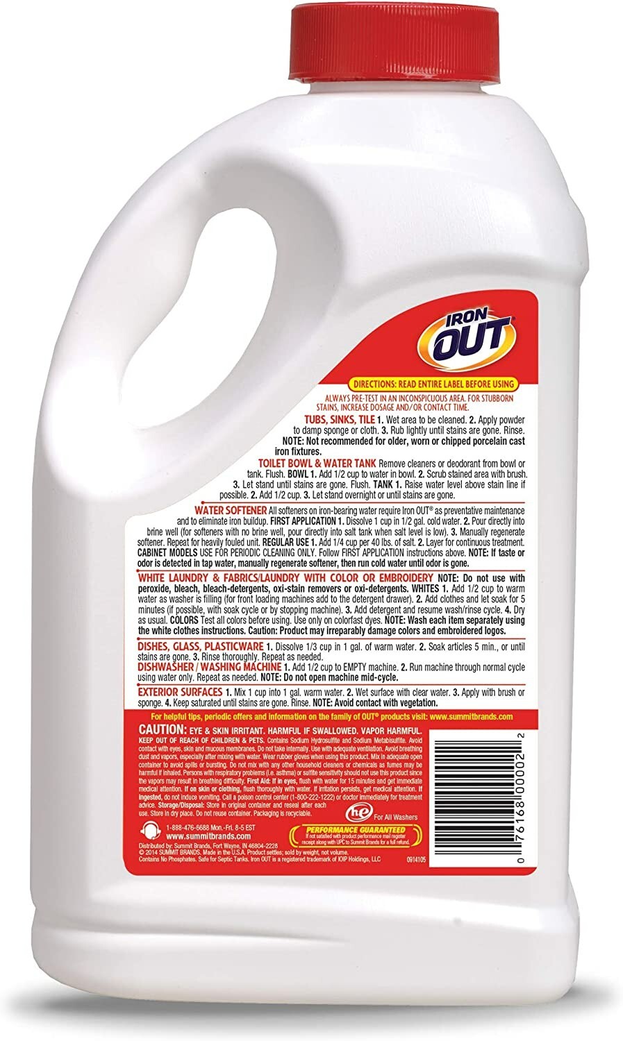 Iron Out 4.75 lb Rust Stain Remover Powder – Quantity 6