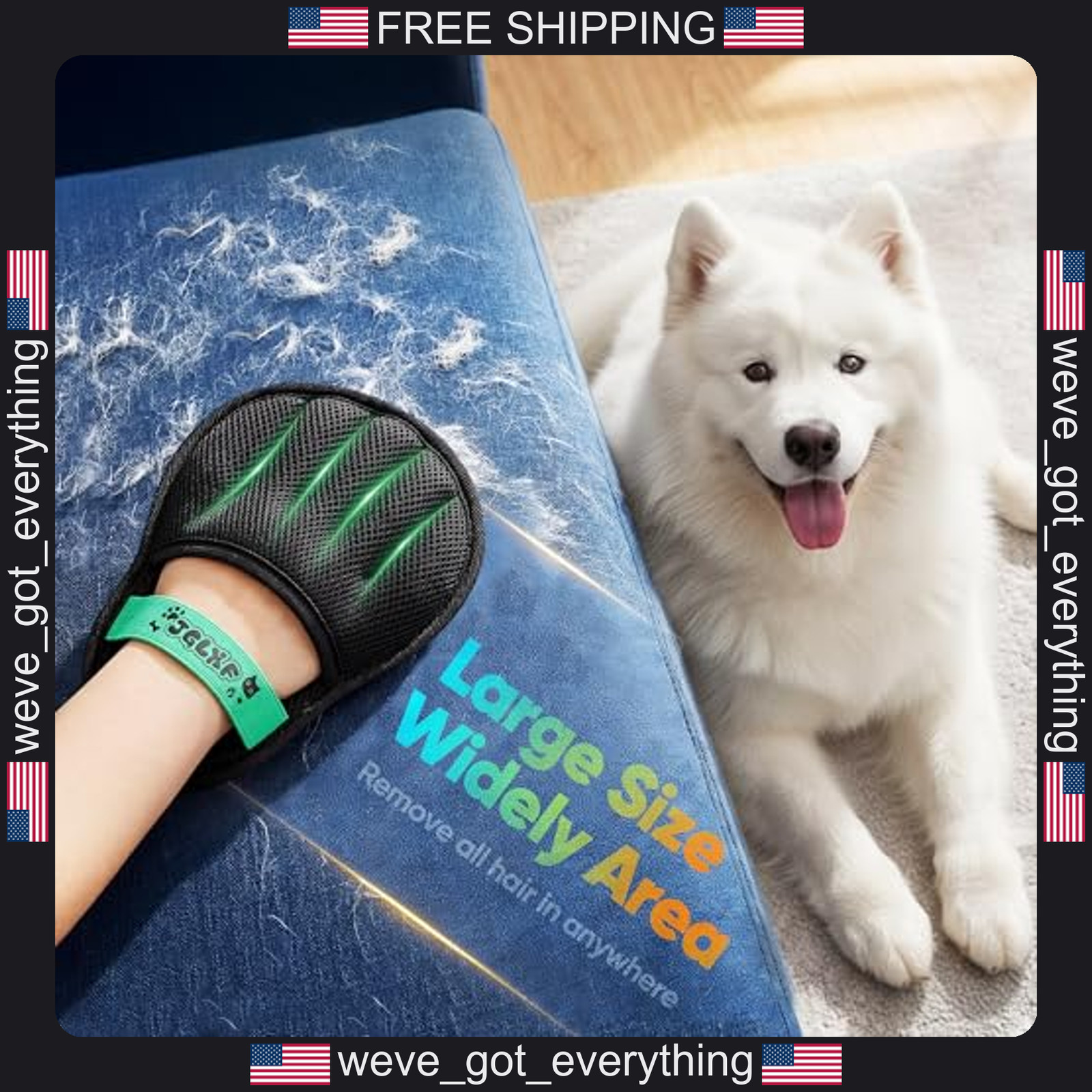 Pet Hair Removal Gloves Reusable Silicone Static Dust Remover