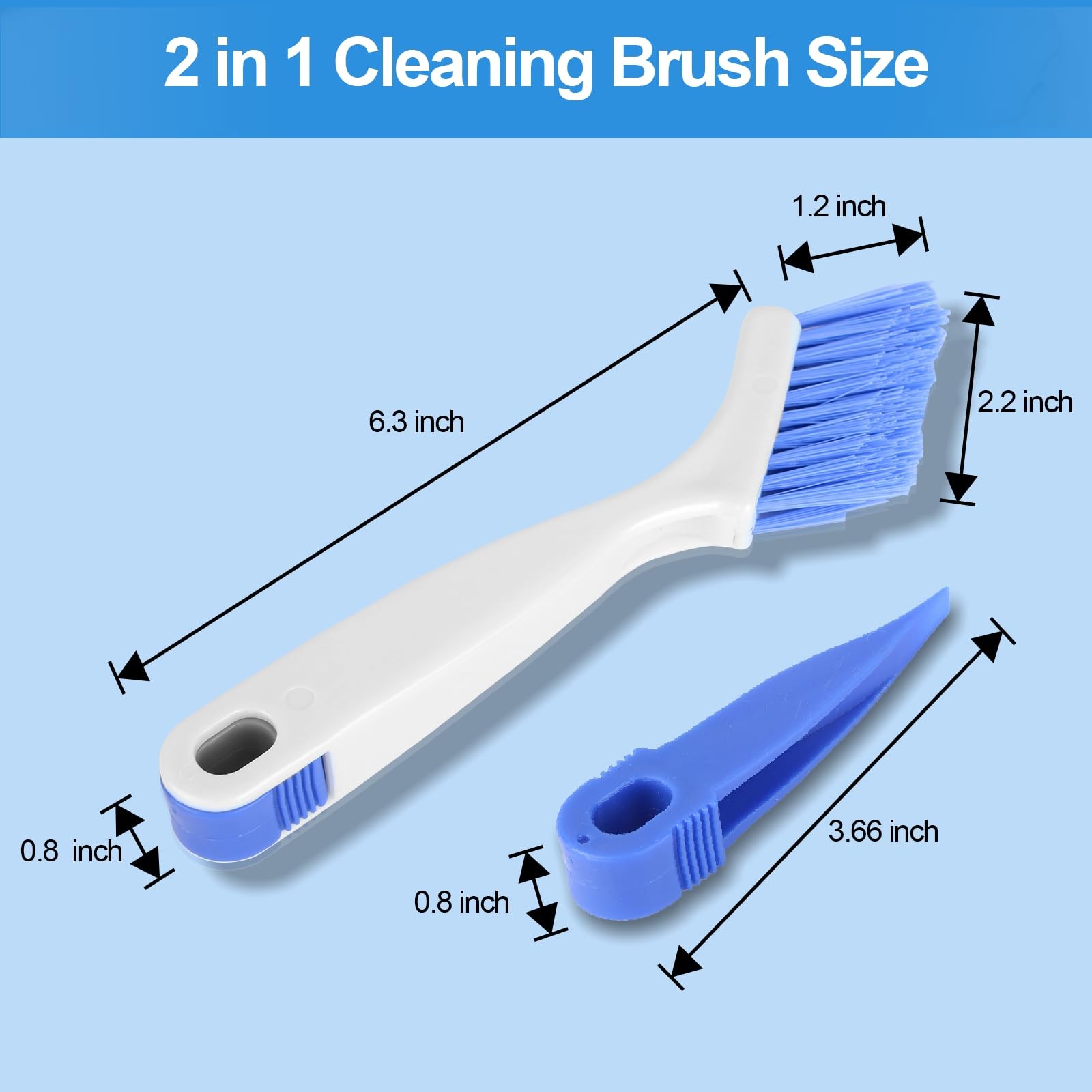Small Scrub Brush Set for Deep Cleaning, 2 Cleaning Brushes for Window Tracks…