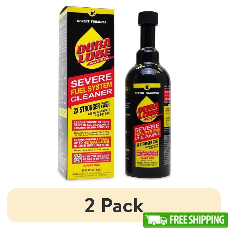 Severe Fuel System Cleaner 2 Pack Fuel Additive Fights Ethanol 16oz Each New