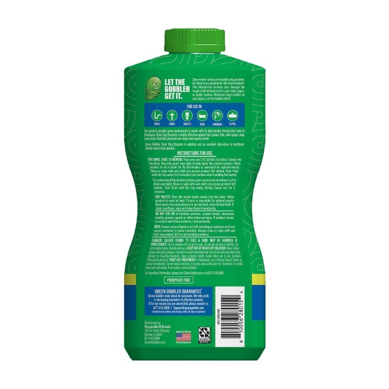 Unscented Drain Clog Dissolver – 31 fl oz: Liquid Gel