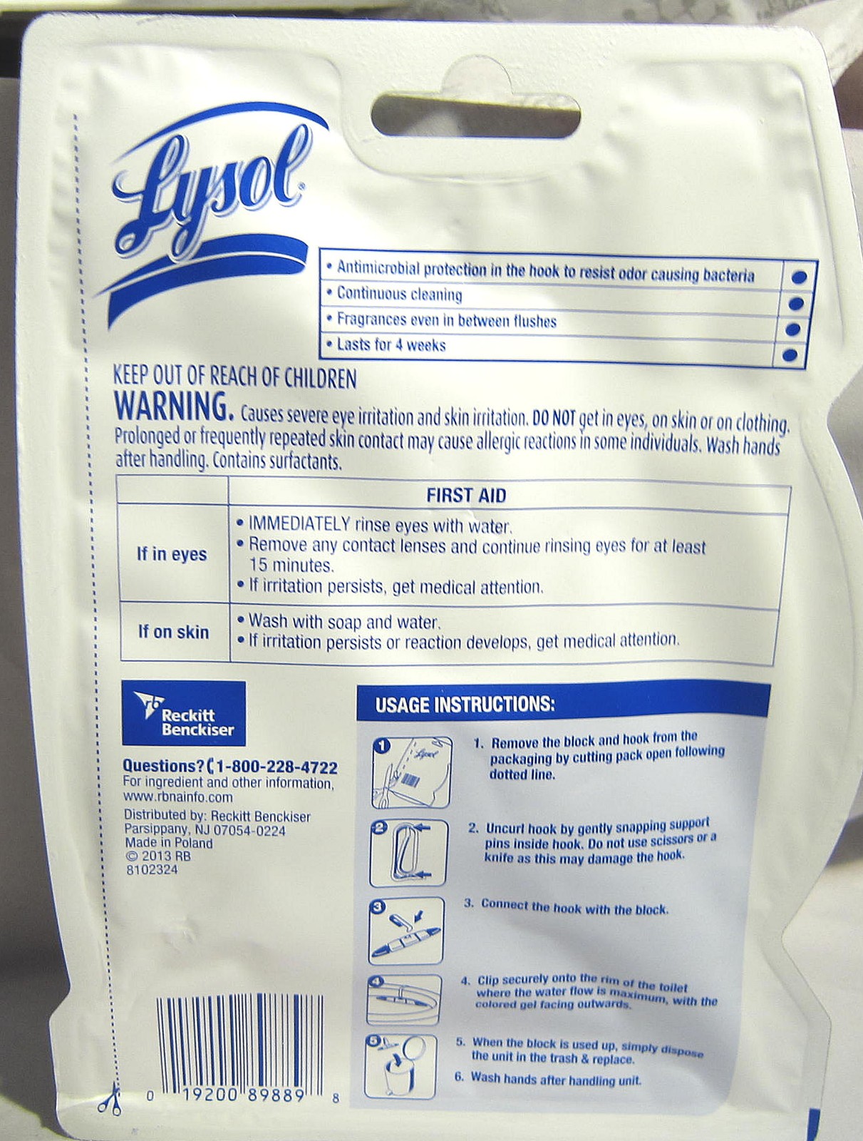 Lysol No Mess MAX Automatic Toilet Bowl Cleaner Pine Fresh Scent