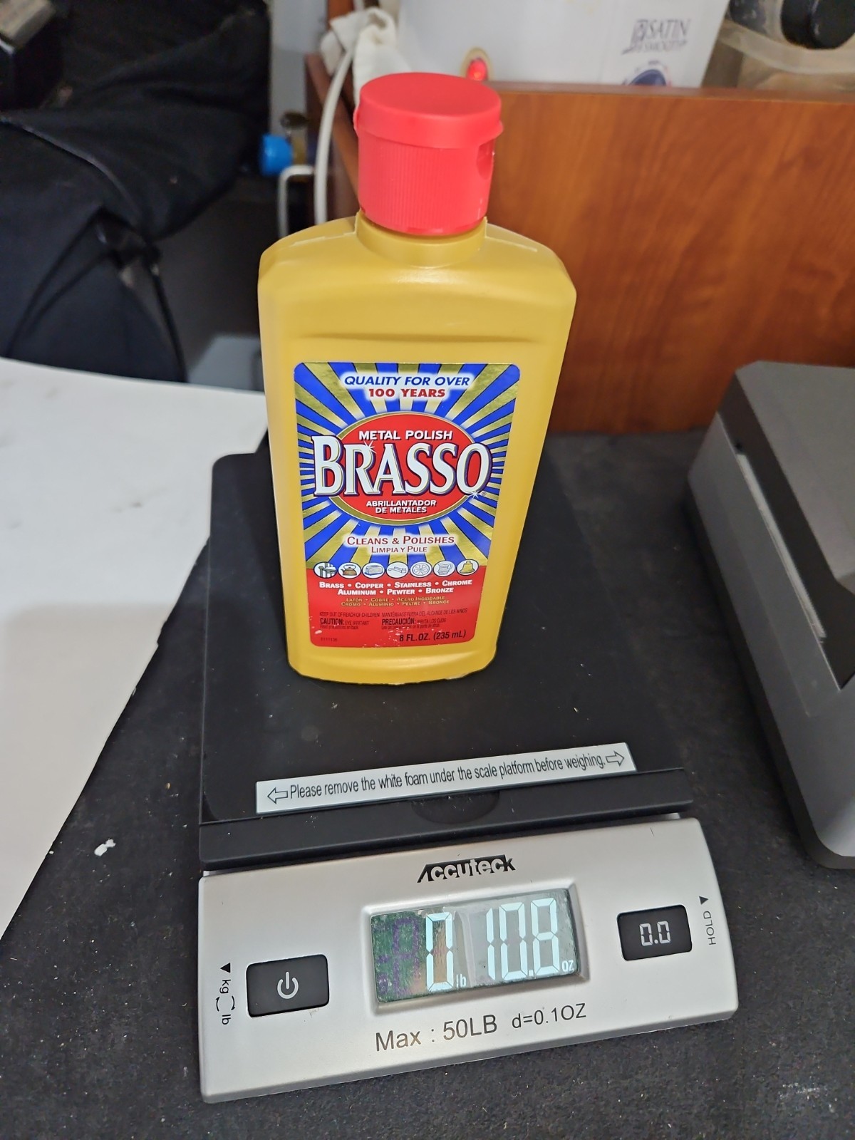 BRASSO Metal Polish Cleaner Brass Copper Stainless Chrome Aluminum Pewter