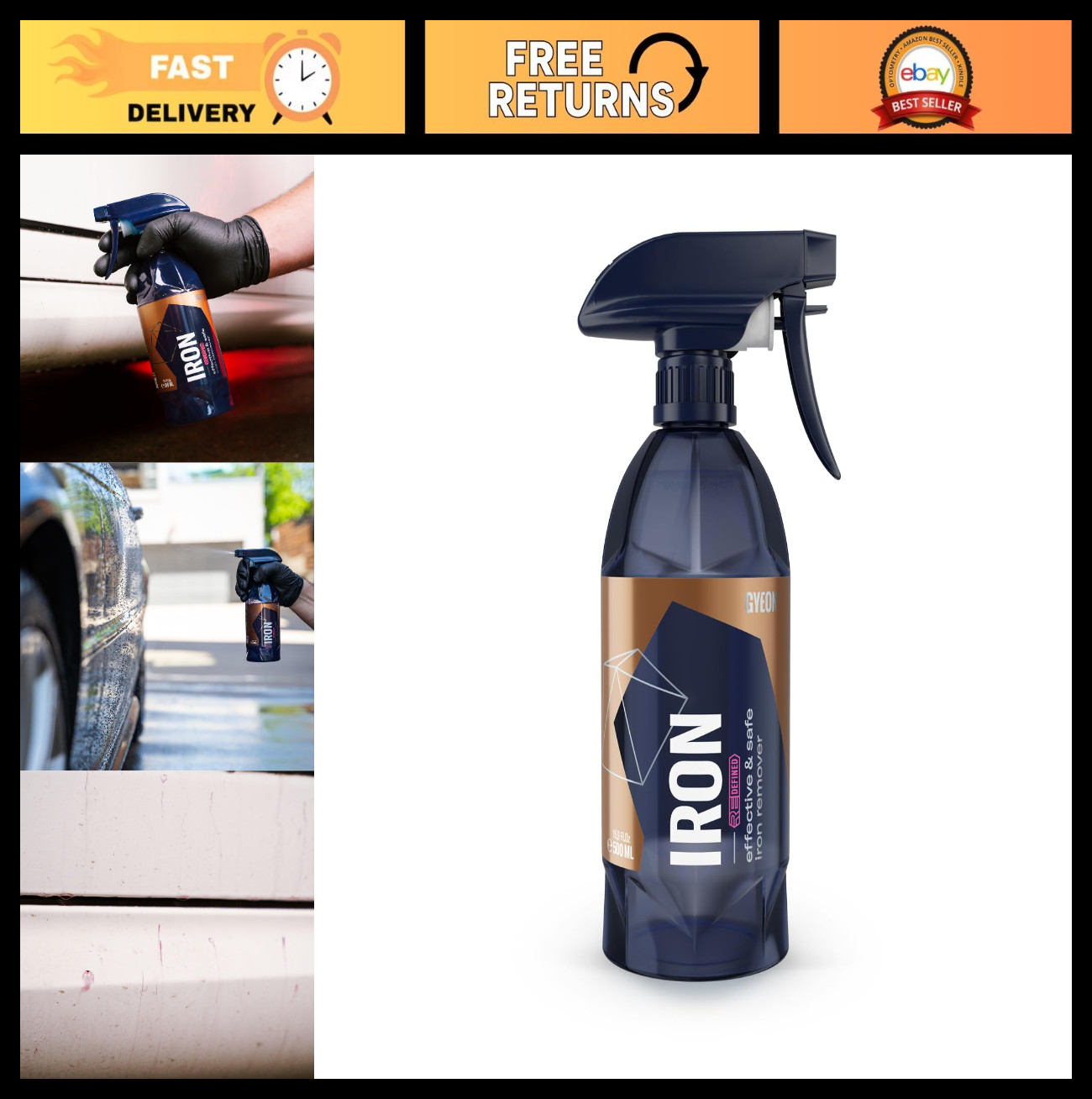 Paint Cleaner & Fallout Remover – pH Neutral Iron Remover, Color-Changing Formul