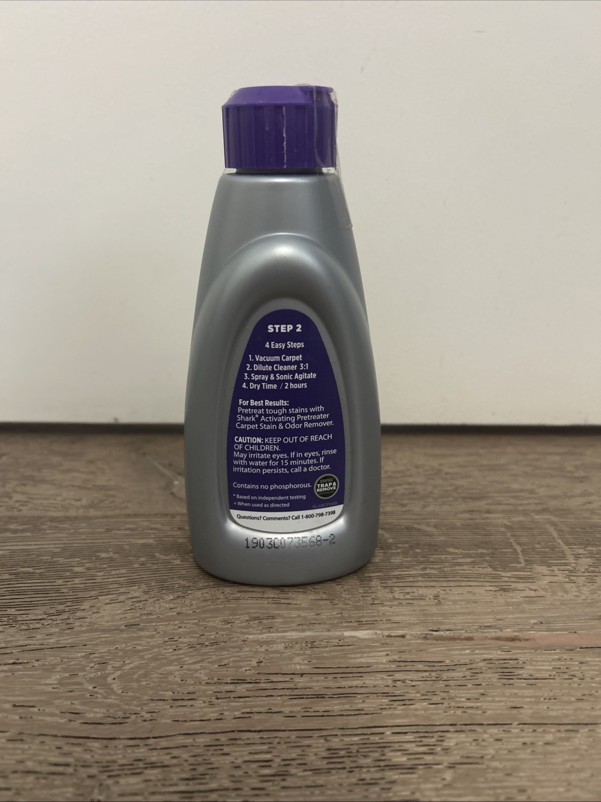 Shark Low Moisture No Rinse Carpet Rug Shampoo English Lavender 8 FL. OZ.