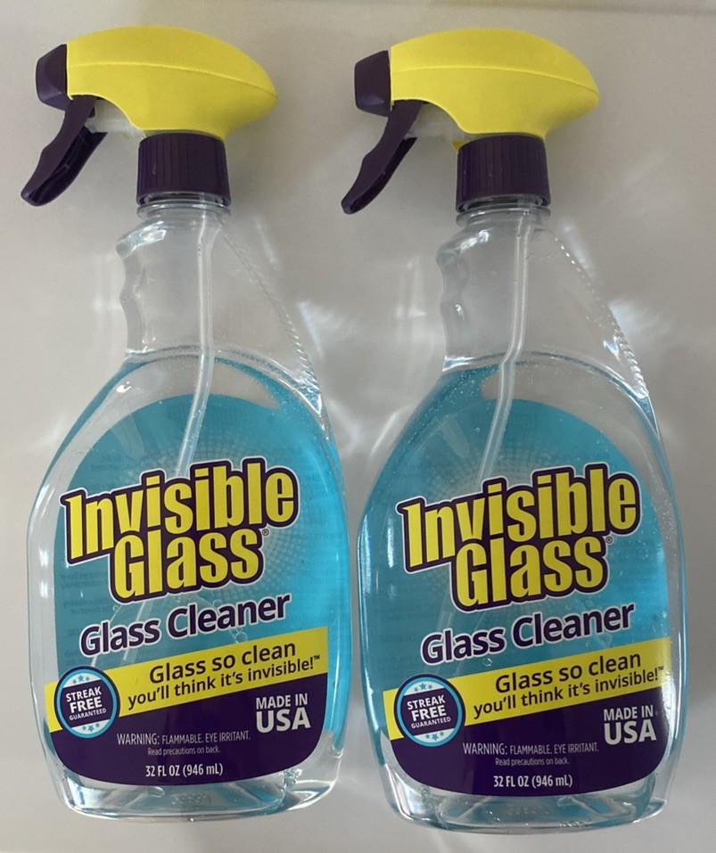Invisible Glass Spray Bottle Glass Cleaner 32 oz. * 2 pack*