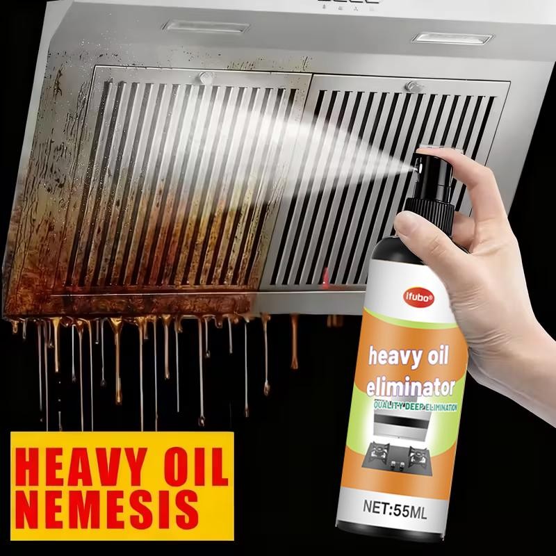 Heavy Duty Kitchen Cleaner Spray Oil Stain Remover Hood Stove Tile 55ml