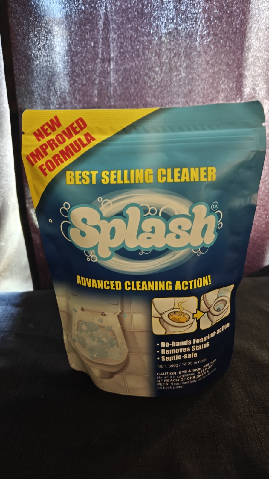 Splash Advanced Cleaning Action Toilet Cleaner 350g/12.35 oz Brand New