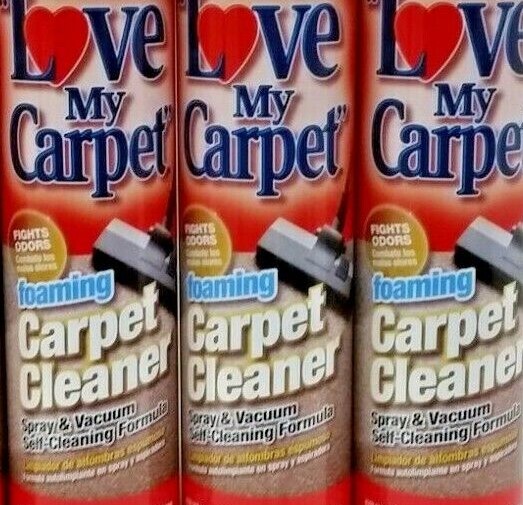 ( LOT 3 ) NEW Love My. Carpet Foaming Cleaner, Fights Odor, Spray & Vacuum