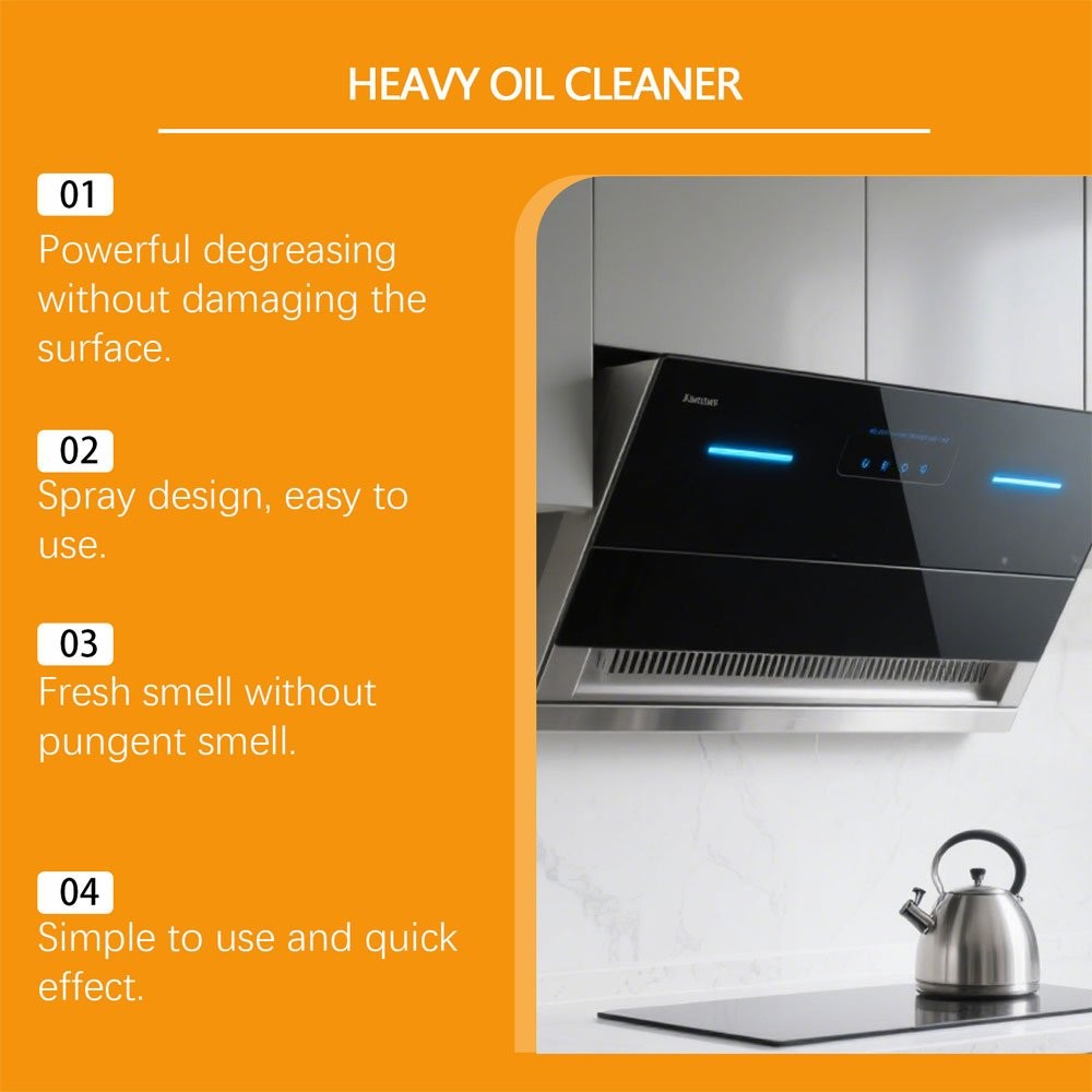 Kitchen Cleaner Strong Oil Detergent Stain Remover Multi-Purpose Cleaner 240ml