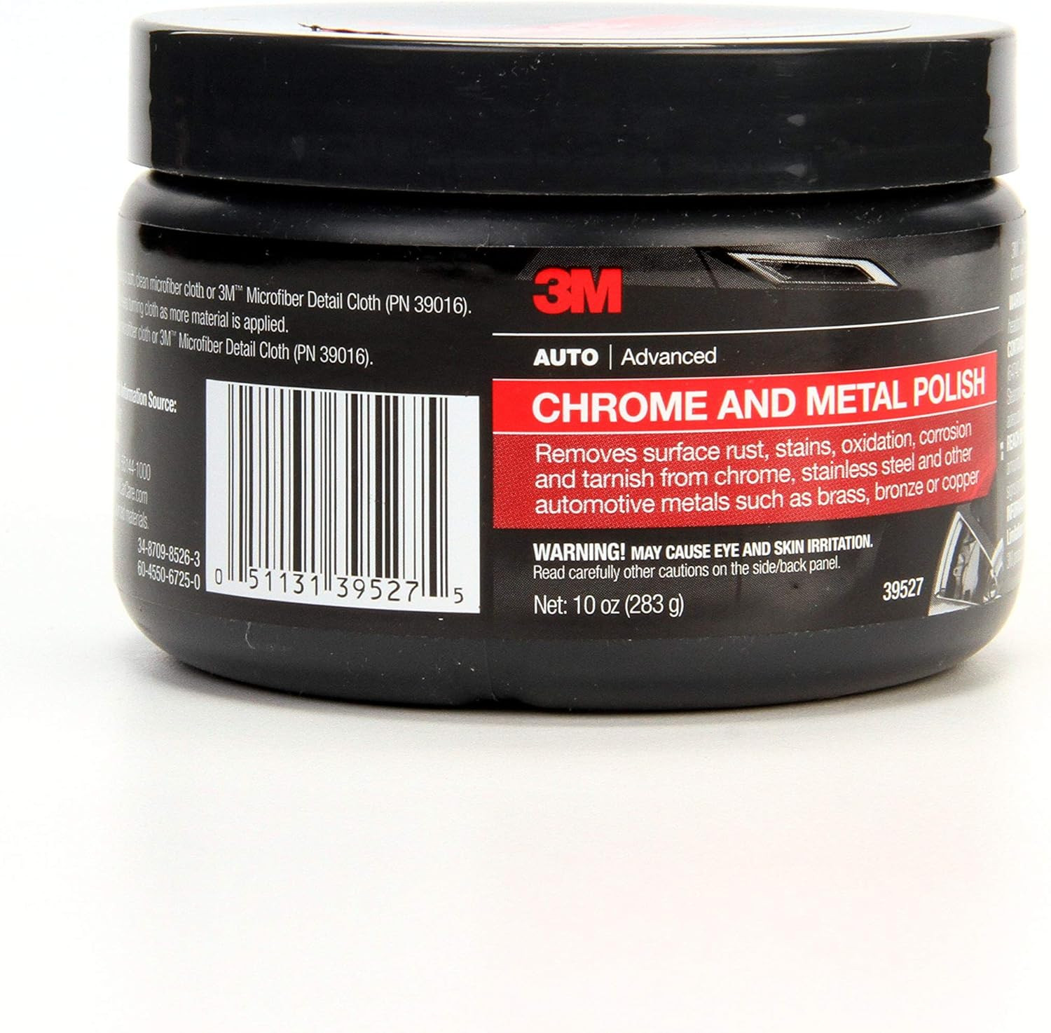 Chrome and Metal Polish, 39527, 10 Oz, Used on Wheels, Trim and Bumpers, for Aut