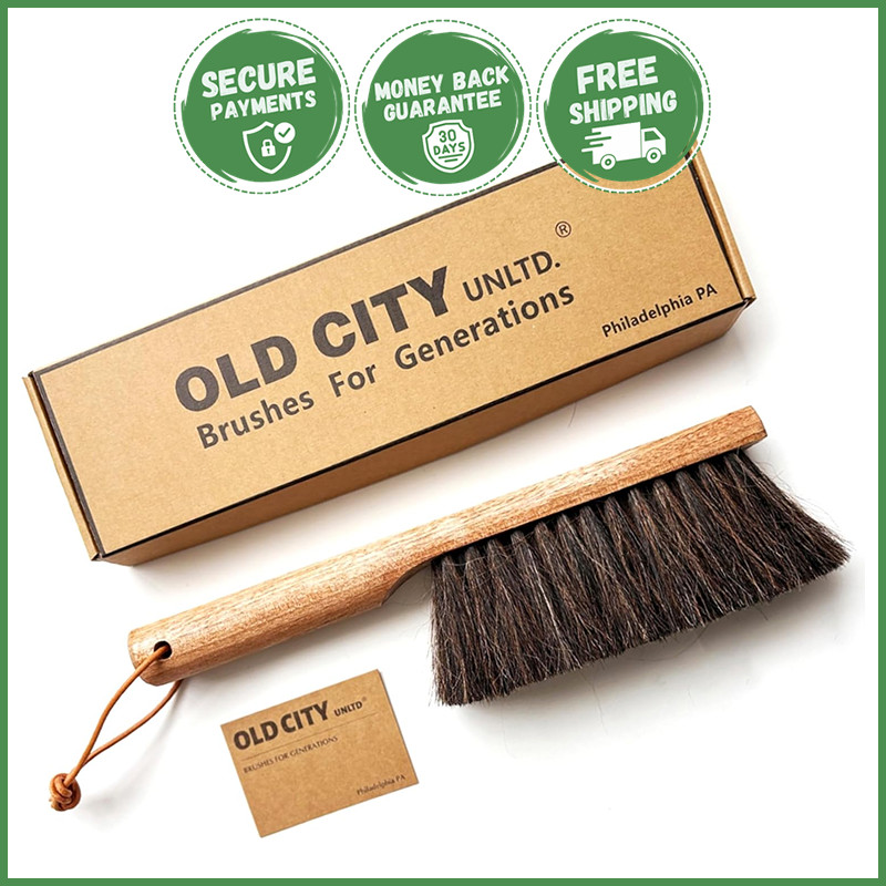 13 INCH DUSTPAN BENCH WOODWORKING BRUSH Durable Workshop Wood Birch Horsehair