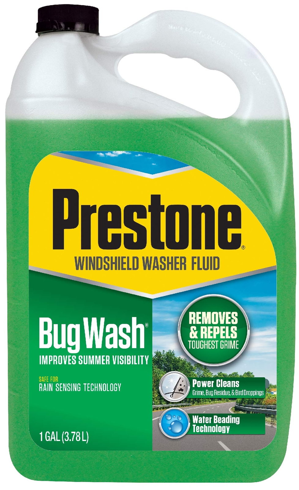 Prestone Bug Wash 128 Fl Oz Advanced Windshield Washer Fluid Streak Free Shine